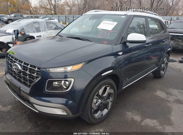 KMHRC8A30LU042277 2020 HYUNDAI VENUE Navy Front left