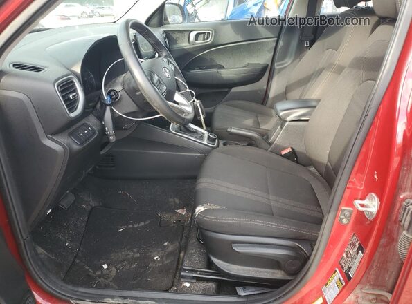 KMHRC8A31LU016271 2020 HYUNDAI VENUE Red Widok wnętrza z przodu