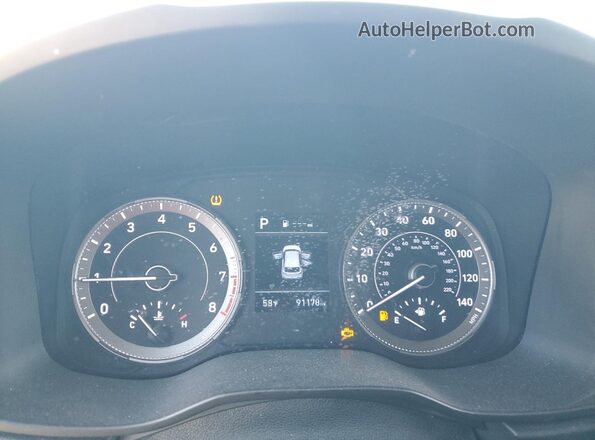KMHRC8A32LU014187 2020 HYUNDAI VENUE Black Instrument cluster view