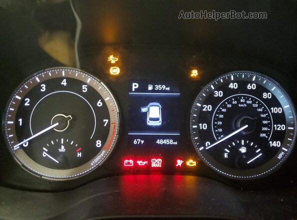 KMHRC8A32LU015503 2020 HYUNDAI VENUE Black Instrument cluster view