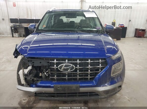 KMHRC8A32NU176632 2022 HYUNDAI VENUE Blue უკანა სალონის ხედი