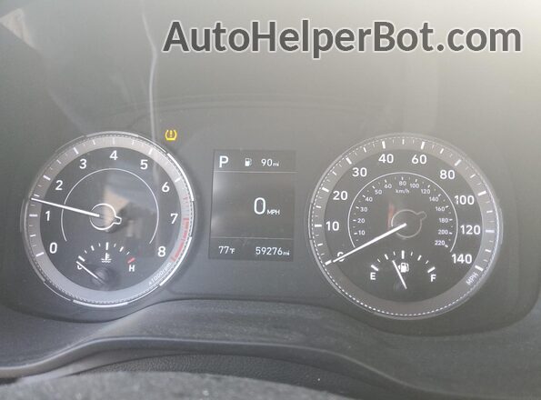 KMHRC8A33LU019043 2020 HYUNDAI VENUE Black Instrument cluster view