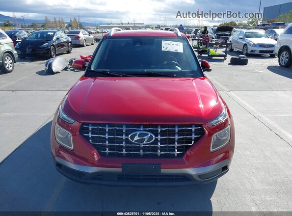KMHRC8A33LU026235 2020 HYUNDAI VENUE Red Rear interior view