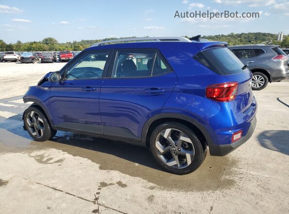 KMHRC8A34MU090365 2021 HYUNDAI VENUE Blue Tył lewy