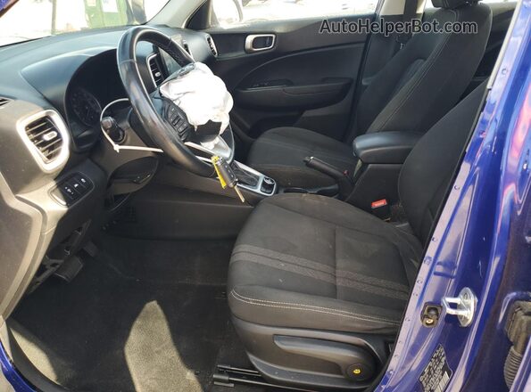 KMHRC8A34MU090365 2021 HYUNDAI VENUE Blue Widok wnętrza z przodu