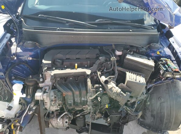 KMHRC8A34MU090365 2021 HYUNDAI VENUE Blue Widok wnętrza z tyłu