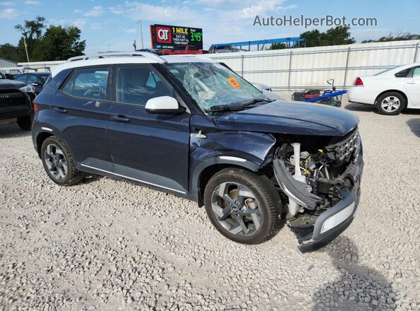 KMHRC8A35LU059446 2020 HYUNDAI VENUE Синий Передняя правая четверть
