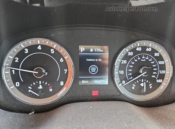 KMHRC8A35LU059446 2020 HYUNDAI VENUE Синий Вид щитка приборов