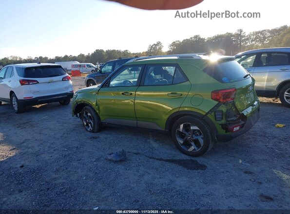 KMHRC8A35MU073087 2021 HYUNDAI VENUE Green Հետևի ձախ