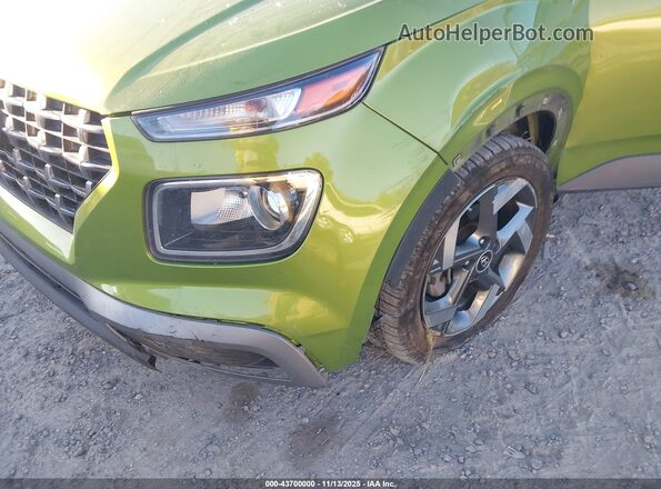KMHRC8A35MU073087 2021 HYUNDAI VENUE Green Դիմացի տեսք