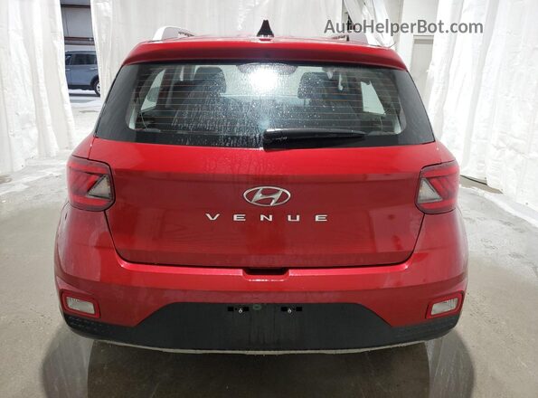 KMHRC8A36LU015827 2020 HYUNDAI VENUE Red უკანა ხედი