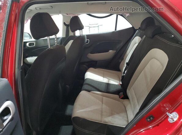 KMHRC8A36LU015827 2020 HYUNDAI VENUE Red უკანა სავარძლების ხედი