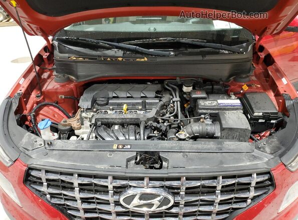 KMHRC8A36LU015827 2020 HYUNDAI VENUE Red უკანა სალონის ხედი