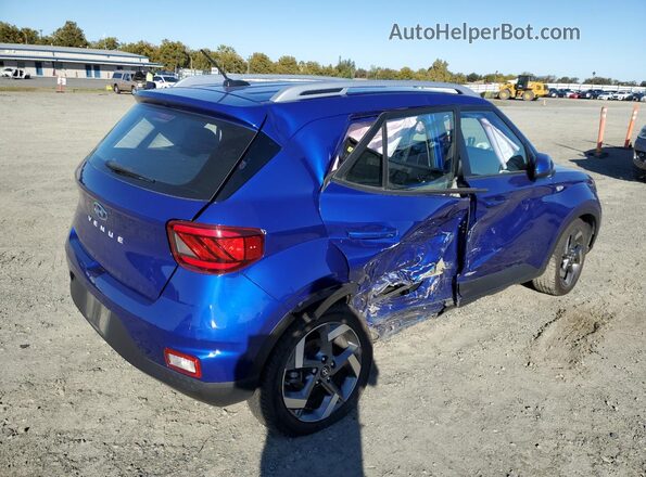 KMHRC8A37RU288218 2024 HYUNDAI VENUE Blue Задня права чверть