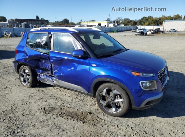 KMHRC8A37RU288218 2024 HYUNDAI VENUE Blue Передня права чверть