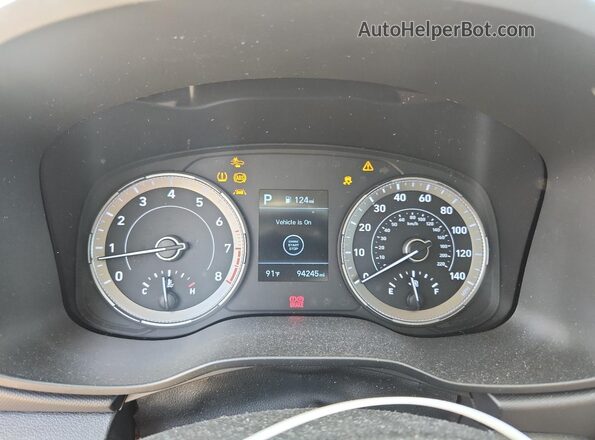 KMHRC8A38MU120645 2021 HYUNDAI VENUE Black Vista del cuadro de instrumentos