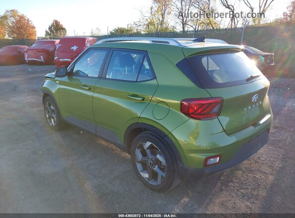 KMHRC8A38NU155395 2022 HYUNDAI VENUE Зеленый Задняя левая четверть