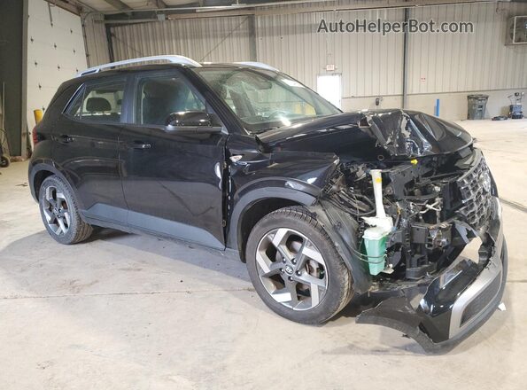 KMHRC8A38NU200254 2022 HYUNDAI VENUE Черный Передняя правая четверть