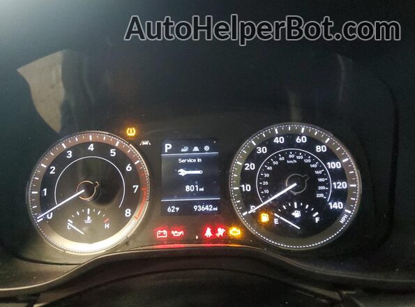 KMHRC8A39LU059045 2020 HYUNDAI VENUE Green Вид щитка приладів
