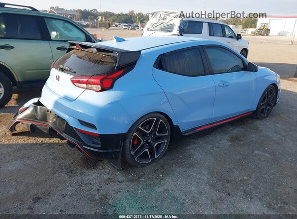 KMHT36AH2LU007164 2020 HYUNDAI VELOSTER N Light Blue Задняя правая четверть