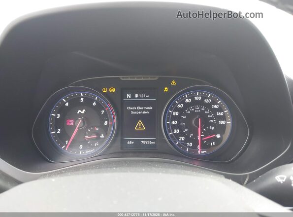 KMHT36AH2LU007164 2020 HYUNDAI VELOSTER N Light Blue Вид задних сидений