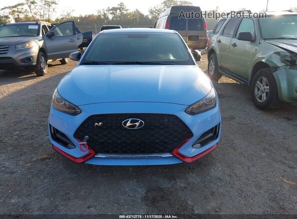KMHT36AH2LU007164 2020 HYUNDAI VELOSTER N Light Blue Вид щитка приборов