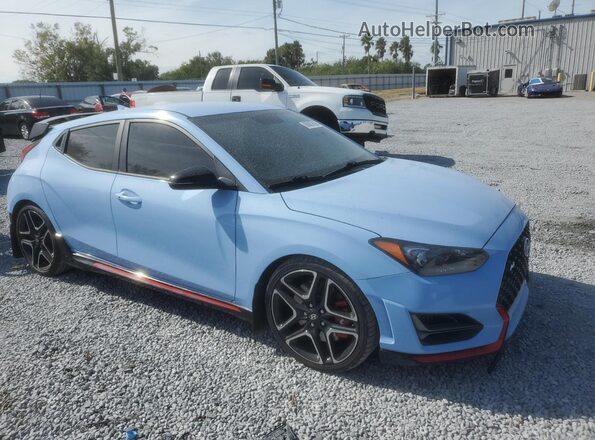 KMHT36AH5LU003917 2020 HYUNDAI VELOSTER Синий Передняя правая четверть