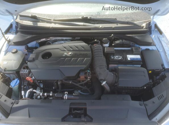KMHT36AH5LU003917 2020 HYUNDAI VELOSTER Синий Вид задней части салона