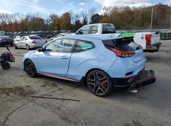 KMHT36AH6MU009520 2021 HYUNDAI VELOSTER Blue Հետևի ձախ