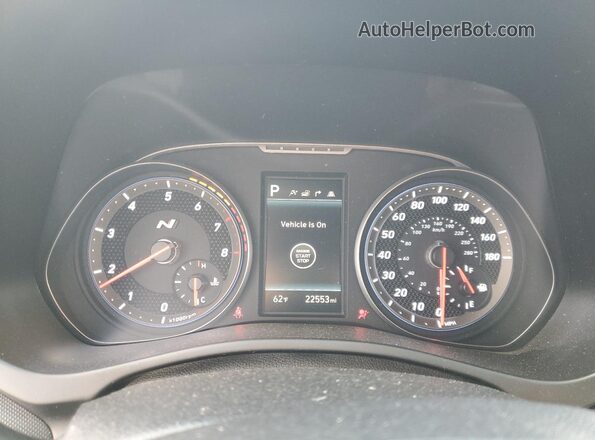 KMHT36AH6MU009520 2021 HYUNDAI VELOSTER Blue Սարքավորումների վահանակի տեսք
