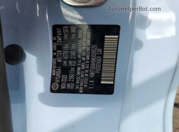 KMHT36AH6MU009520 2021 HYUNDAI VELOSTER Blue Շարժիչի բաժամունքի տեսք