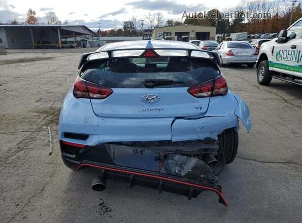 KMHT36AH6MU009520 2021 HYUNDAI VELOSTER Blue Հետևի տեսք