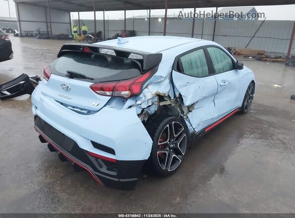 KMHT36AH9NU011425 2022 HYUNDAI VELOSTER N Blue Rear right