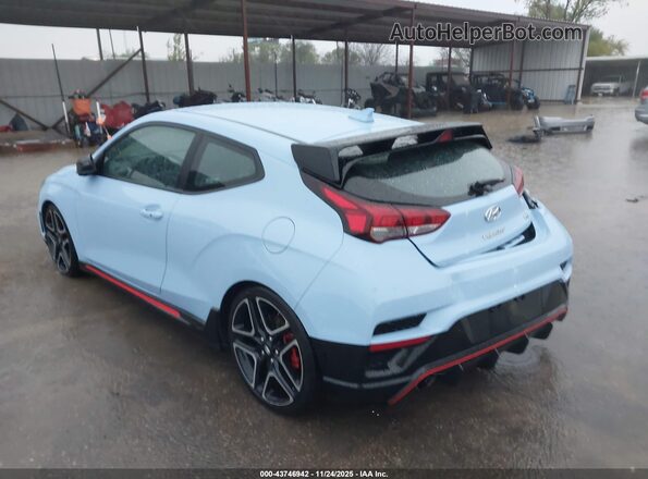 KMHT36AH9NU011425 2022 HYUNDAI VELOSTER N Blue Rear left