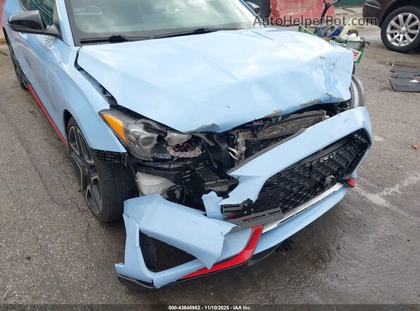 KMHT36AH9NU012283 2022 HYUNDAI VELOSTER N Light Blue 