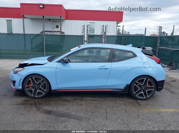 KMHT36AH9NU012283 2022 HYUNDAI VELOSTER N Light Blue Панорамный вид салона 360°
