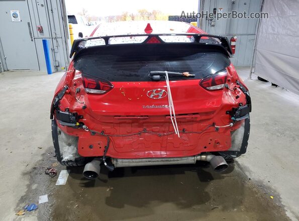 KMHT36AHXMU009794 2021 HYUNDAI VELOSTER Red Հետևի տեսք