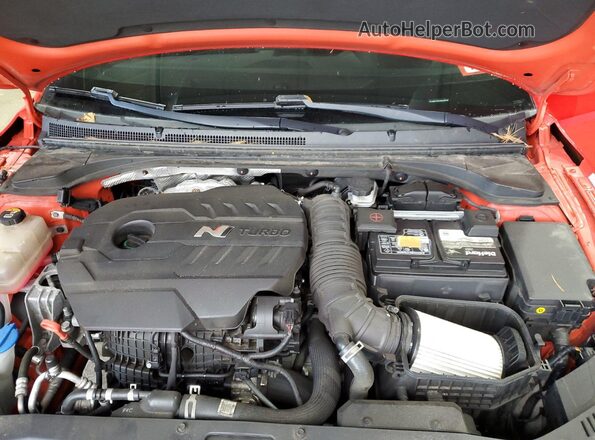KMHT36AHXMU009794 2021 HYUNDAI VELOSTER Red Սալոնի հետևի տեսք