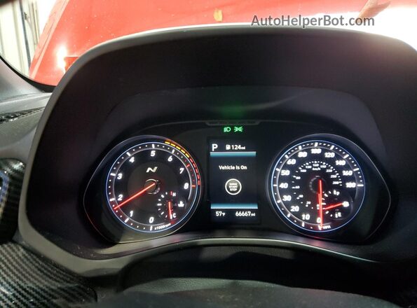 KMHT36AHXMU009794 2021 HYUNDAI VELOSTER Red Սարքավորումների վահանակի տեսք