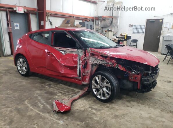 KMHTC6AD4HU306174 2017 HYUNDAI VELOSTER Red 