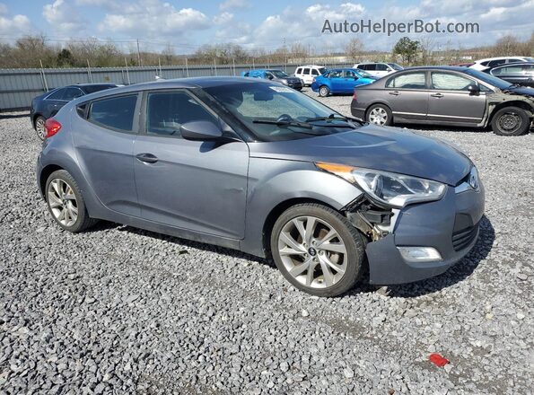 KMHTC6AD4HU307910 2017 HYUNDAI VELOSTER Gray წინა მარჯვენა