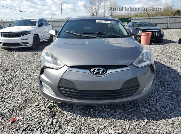 KMHTC6AD4HU307910 2017 HYUNDAI VELOSTER Gray წინა ხედი