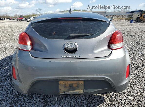 KMHTC6AD4HU307910 2017 HYUNDAI VELOSTER Gray უკანა ხედი