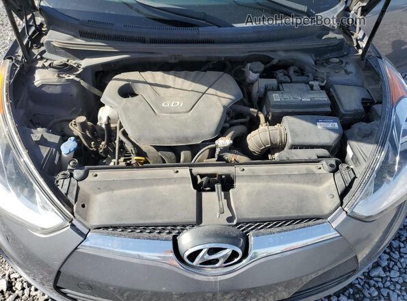 KMHTC6AD4HU307910 2017 HYUNDAI VELOSTER Gray ძრავის განყოფილების ხედი