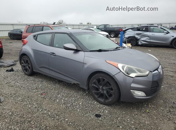 KMHTC6AD6HU307228 2017 HYUNDAI VELOSTER Gray წინა მარჯვენა