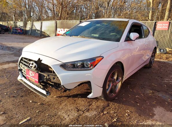 KMHTG6AF1LU026811 2020 HYUNDAI VELOSTER White Առջևի ձախ երեք քառորդ տեսարան