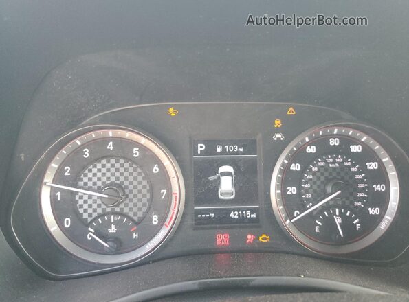 KMHTG6AF5LU026875 2020 HYUNDAI VELOSTER Orange Սարքավորումների վահանակի տեսք