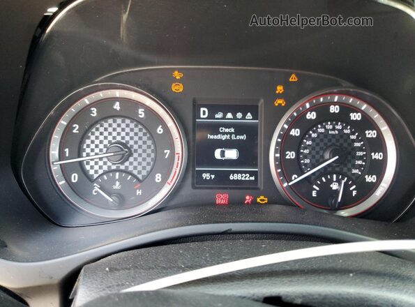 KMHTG6AF6LU029607 2020 HYUNDAI VELOSTER White Instrument cluster view
