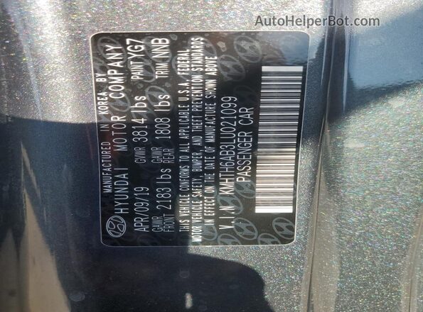KMHTH6AB3LU021099 2020 HYUNDAI VELOSTER Угольный Вид подкапотного пространства