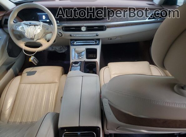KMTF34PA0LU083225 2020 GENESIS G90 Black Vista del salpicadero